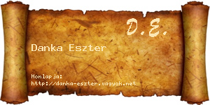 Danka Eszter névjegykártya